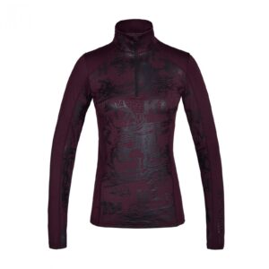 KLmaya Ladies Printed Training Shirt With 1/2 Zip