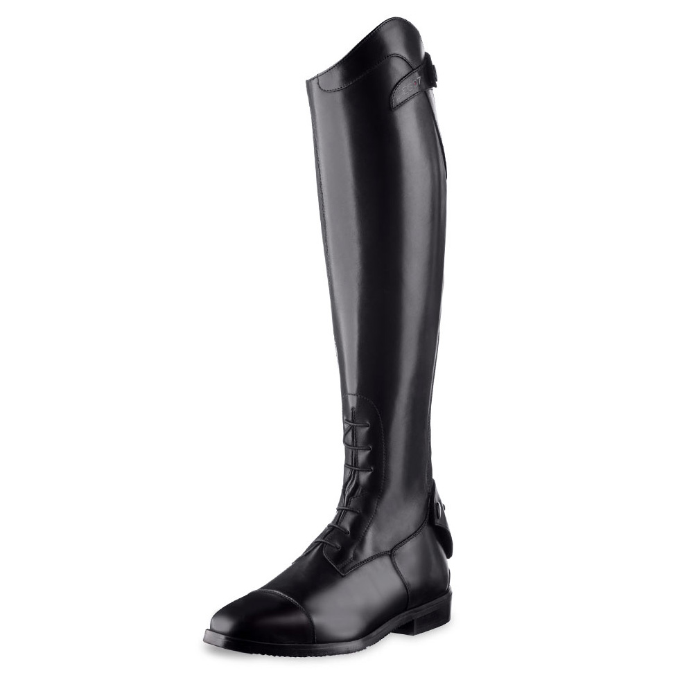 EG07 Orion Laced Tall Riding Boots - Black - Image 2