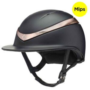 Charles Owen Halo with MIPS blk rose gold 56-59cm