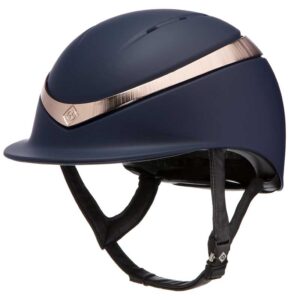 Charles Owen Halo Midnight Blue/Rose Gold 59-61cm